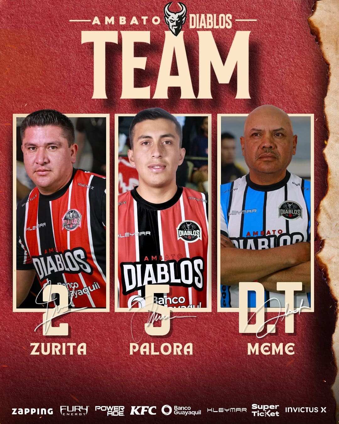 Equipo Oficial de Ambato Diablos de la LNE