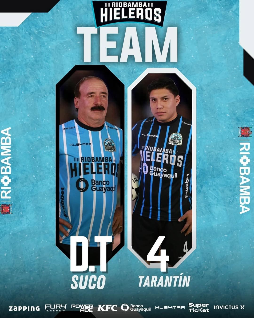 Jugadores Oficiales del Equipo de Riobamba Hieleros