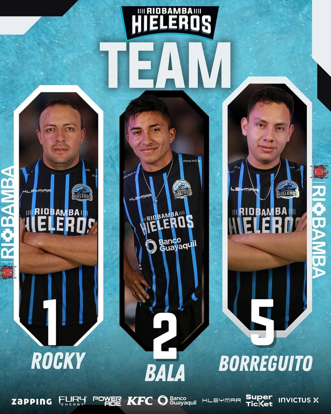 Jugadores Oficiales del Equipo de Riobamba Hieleros